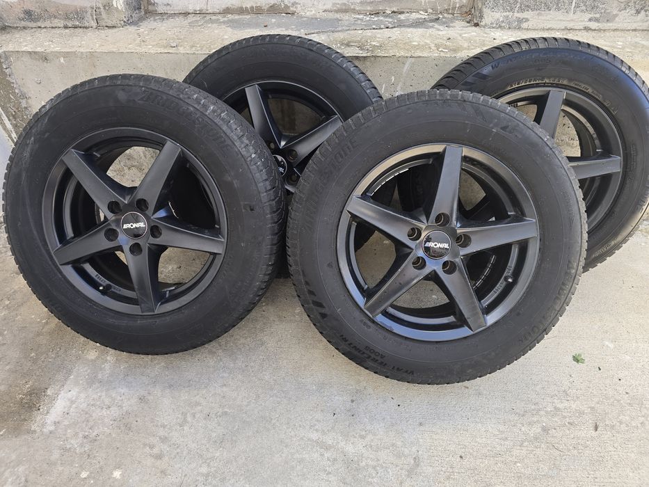 Джанти Ronal 5x112 j7 et45 16" audi  Vw Mercedes  С гуми Bridgestone