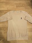 Дамски бежов пуловер U.S. Polo Assn