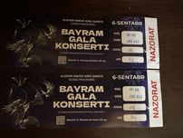 Bilet sotiladi gala konsertga 6- sentyabr 19:00 da