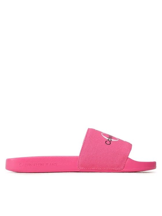 Дамски чехли Calvin Klein Jeans Slide Monogram Pink размери 38-39-40