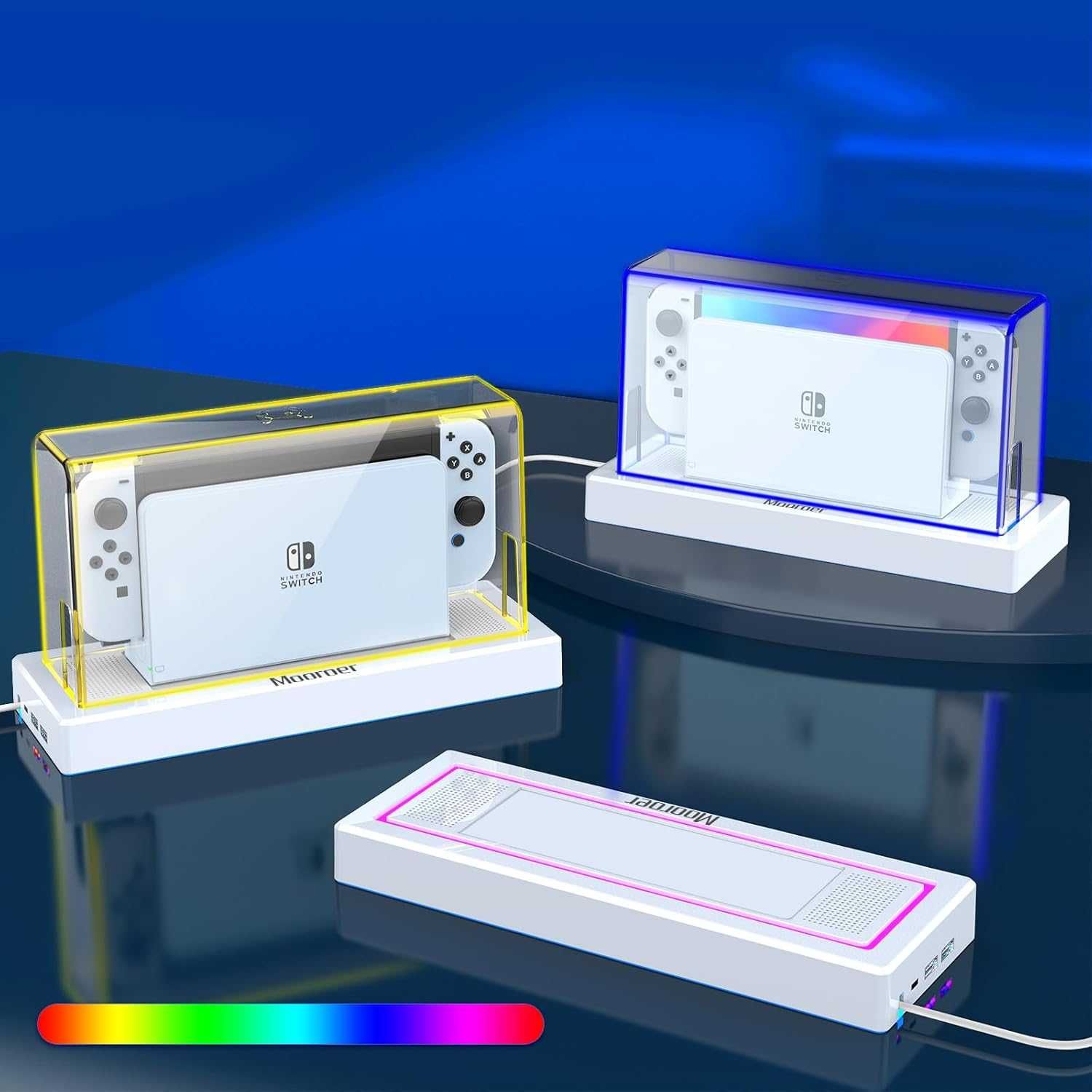 Калъф за докинг станция Mooroer с 16  цвята  за Nintendo Switch/OLED