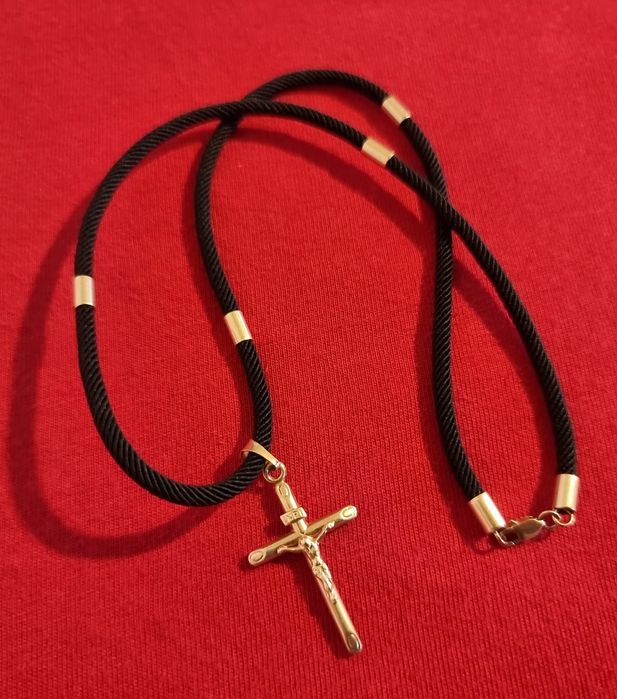Lant / șnur cu aur 14k + cruciuliță