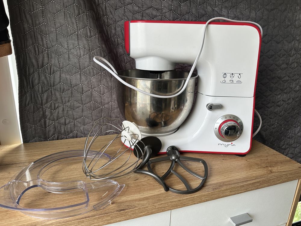 Mixer planetar MYRIA MY4121 – 1000W, bol inox 5L, accesorii incluse