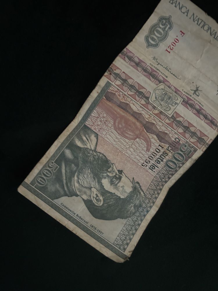 Bancnota 500lei Constantin Brâncuși 1992