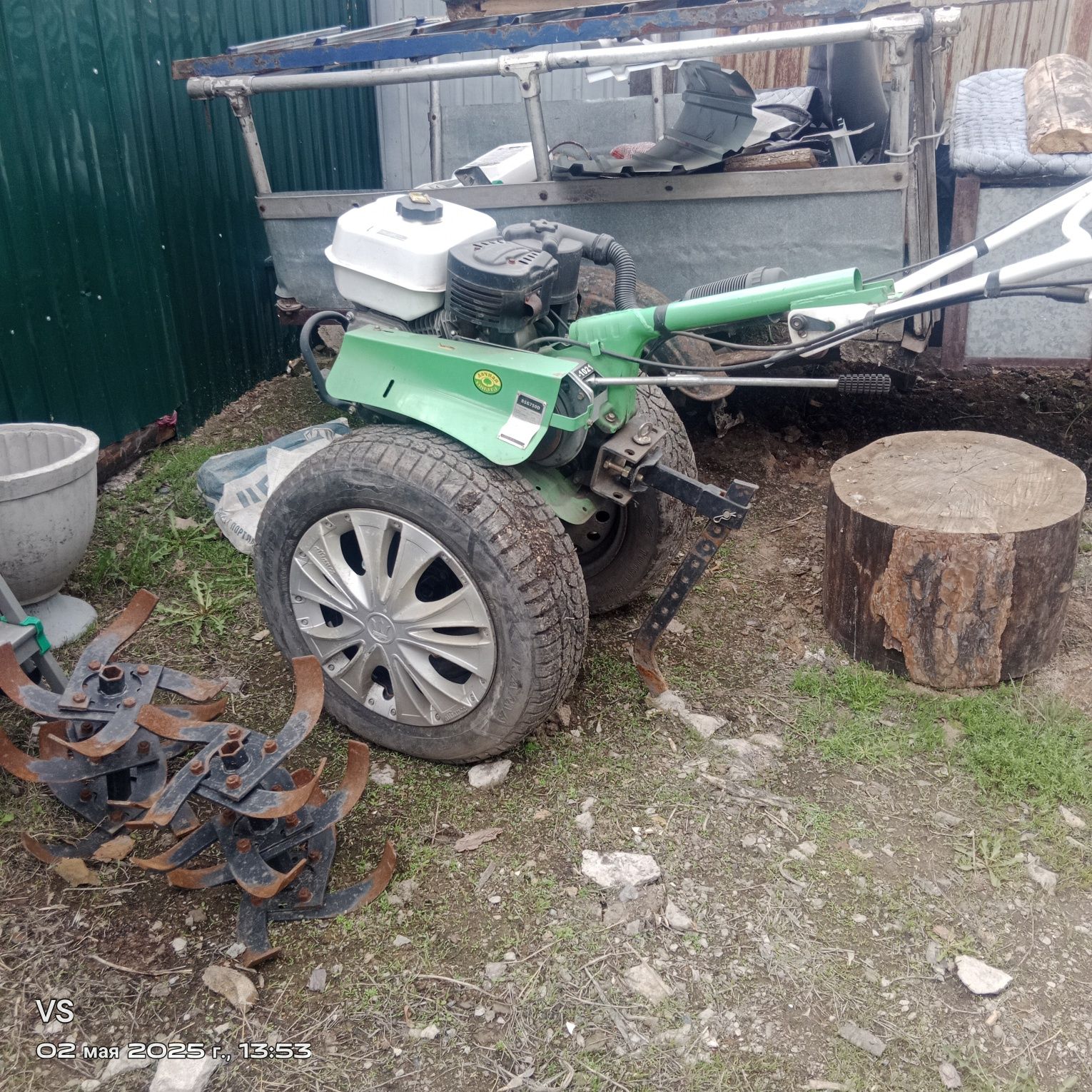 Мотоблок с прицепом
