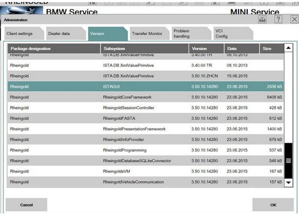 Interfata auto gama BMW versiunea hardware fabricatie 2025 update