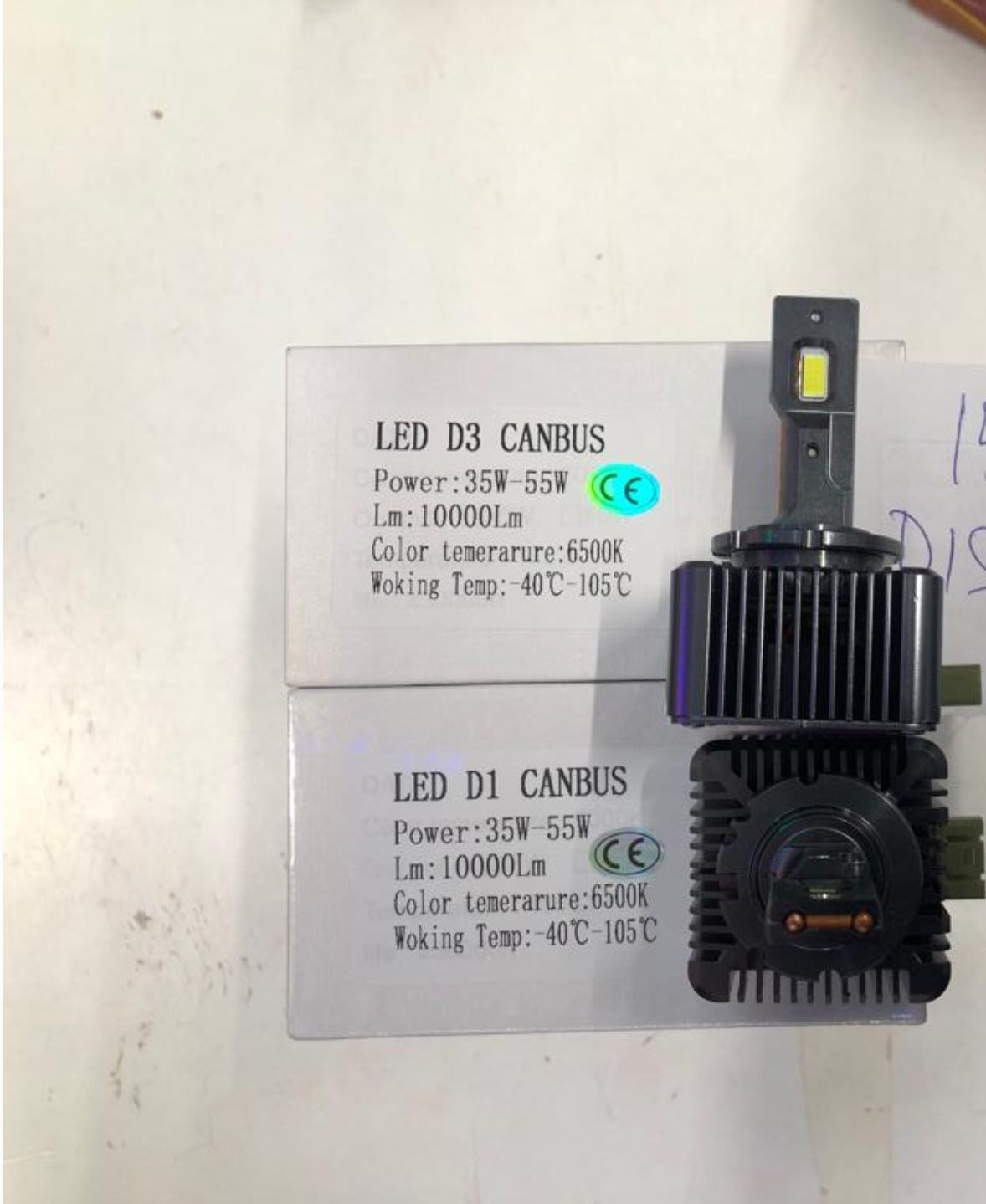 D1S D2S D3S LED set becuri 6500k 10.000lm