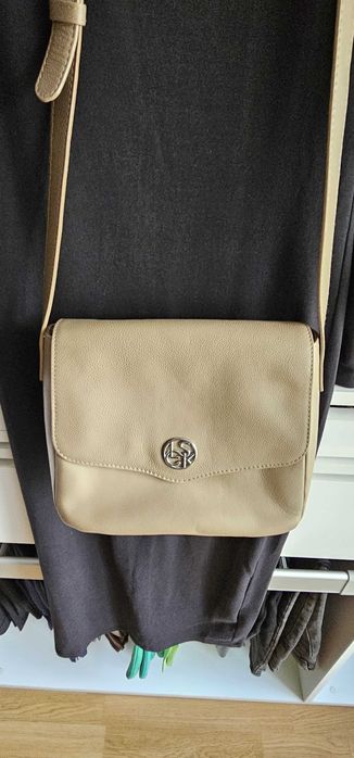 Poseta din piele La Socki, de dama, bej