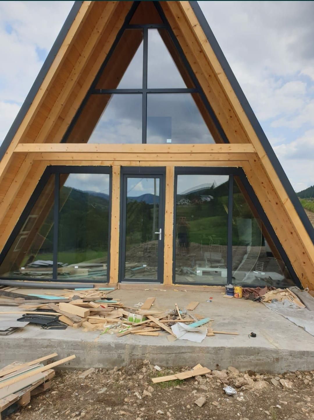 Cabane tip Aframe la orice dimensiune