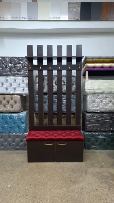 Прихожка пуфик. Обувница. Банкетка лофт пуфик. Вешалка Прихожие. Пуф.