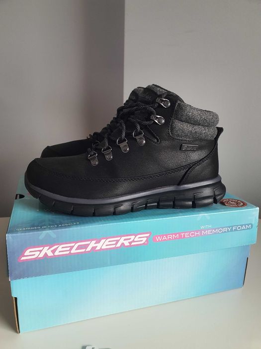 Skechers ниски ботуши с връзки