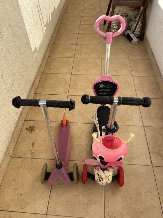 Скутер за момиче. И скутер с родителски контрол Лорели Loreli