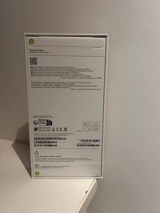 İphone 17 pro max 256