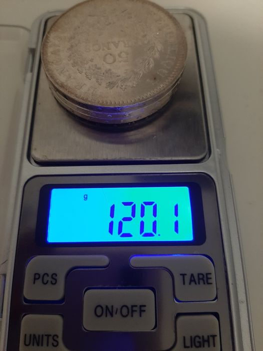 Lot 4 monede argint. Franța 120 gr