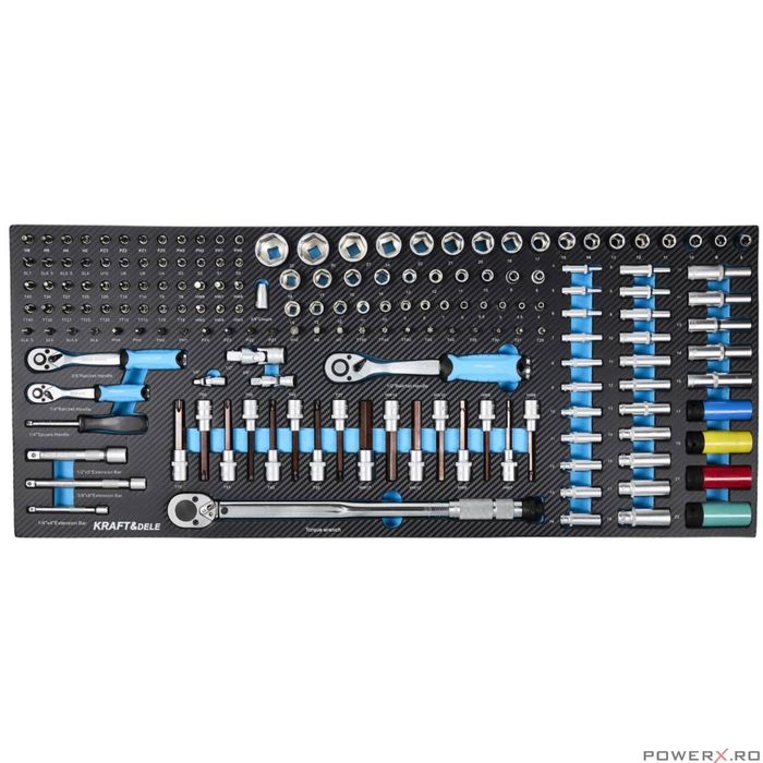 Dulap de scule pentru atelier, echipat, 12 sertare, 501 elemente,