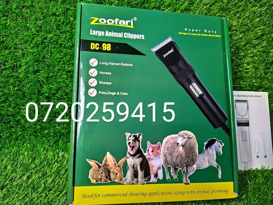 Masina De Tuns Animale Zoofari DC-98 Cu 4 Capete De Schimb