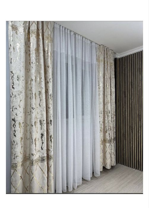 Продам шторы новые . Тюль в подарок