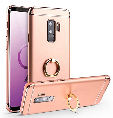 Husa cu inel pt Samsung Galaxy S9 Plus, culoare aurie