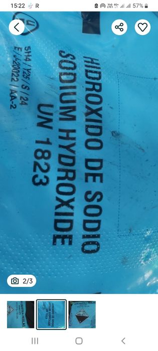Soda Caustica Perle sac 25Kg, concentrație min.99%