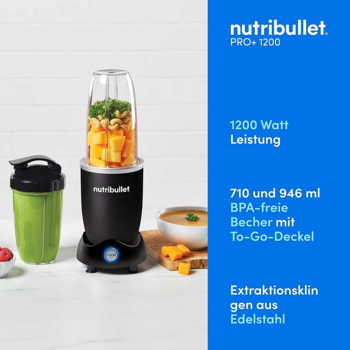 Блендер Nutribullet Pro Pulse NB120MB, 1200W