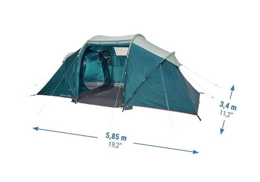 Vand cort camping 4 Persoane 2 Camere Quechua ARPENAZ 4.2