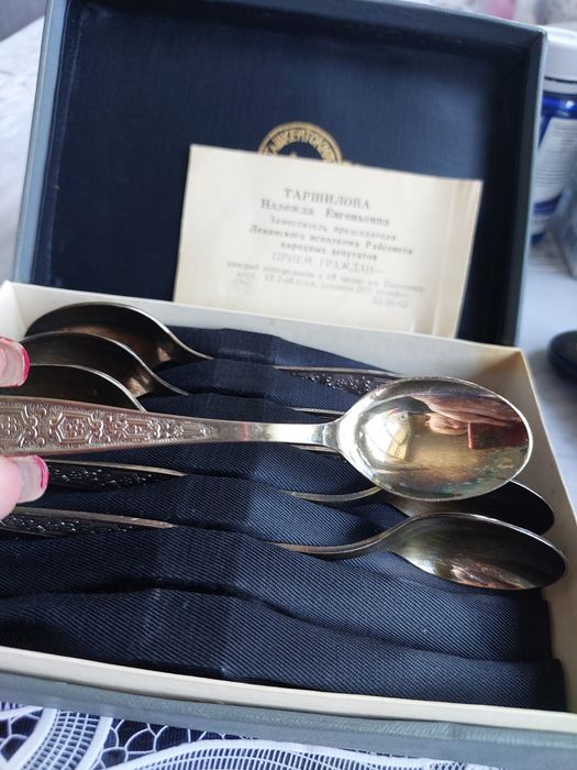 Мельхиоровые чайные ложки