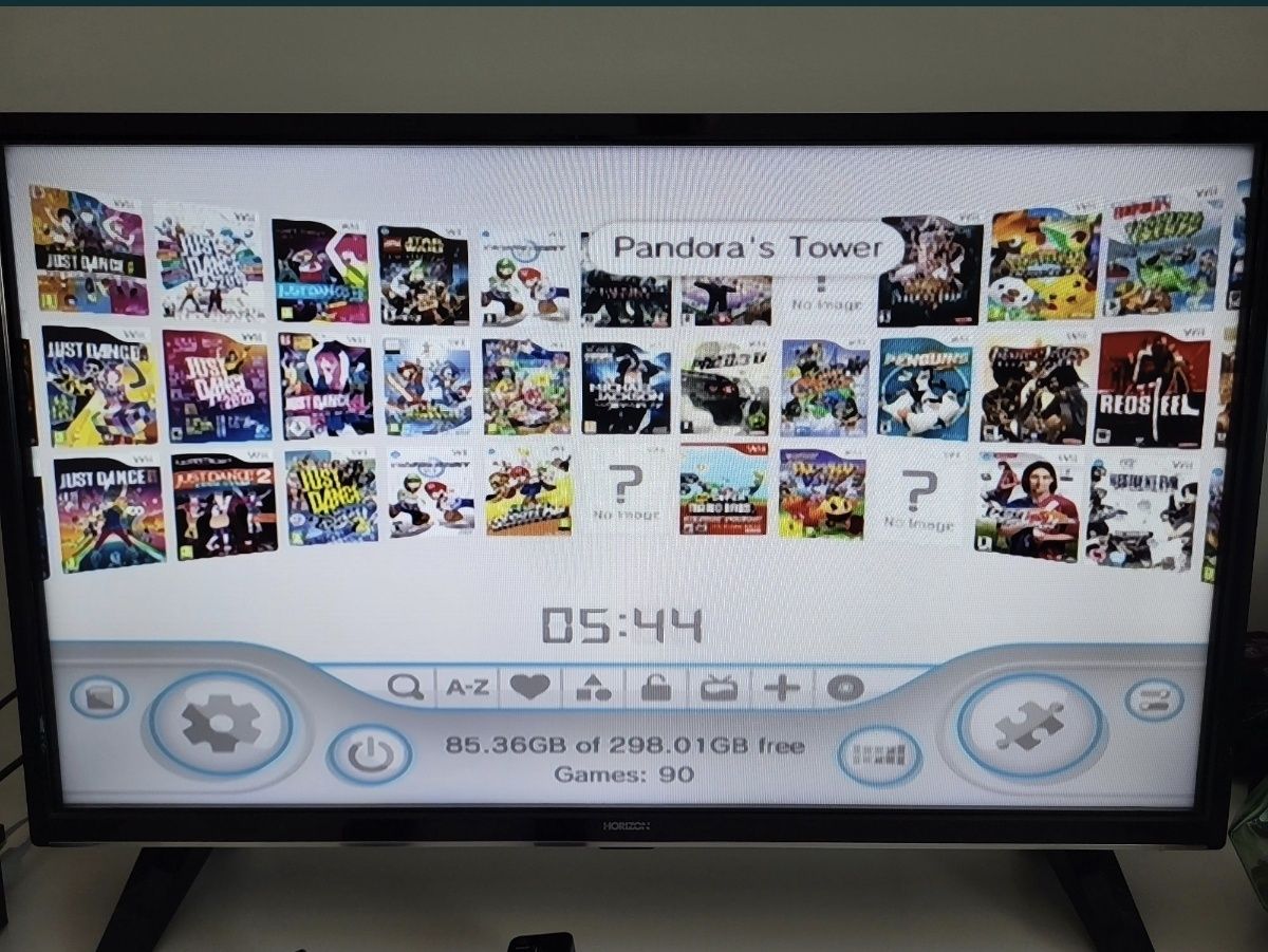 Nintendo Wii cu 198 jocuri pe hdd