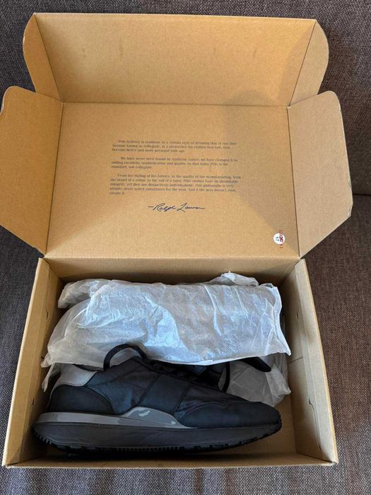 Маратонки Polo Ralph Lauren Sneakers Train 89 номер 42 черни и сиви