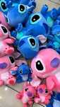 Стич Stitch плюшена играчка stitch 20 angel Ейнджъл розов син стич