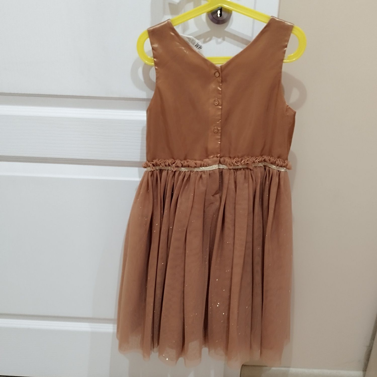 Рокля първи учебен ден contast, h&m 134-140