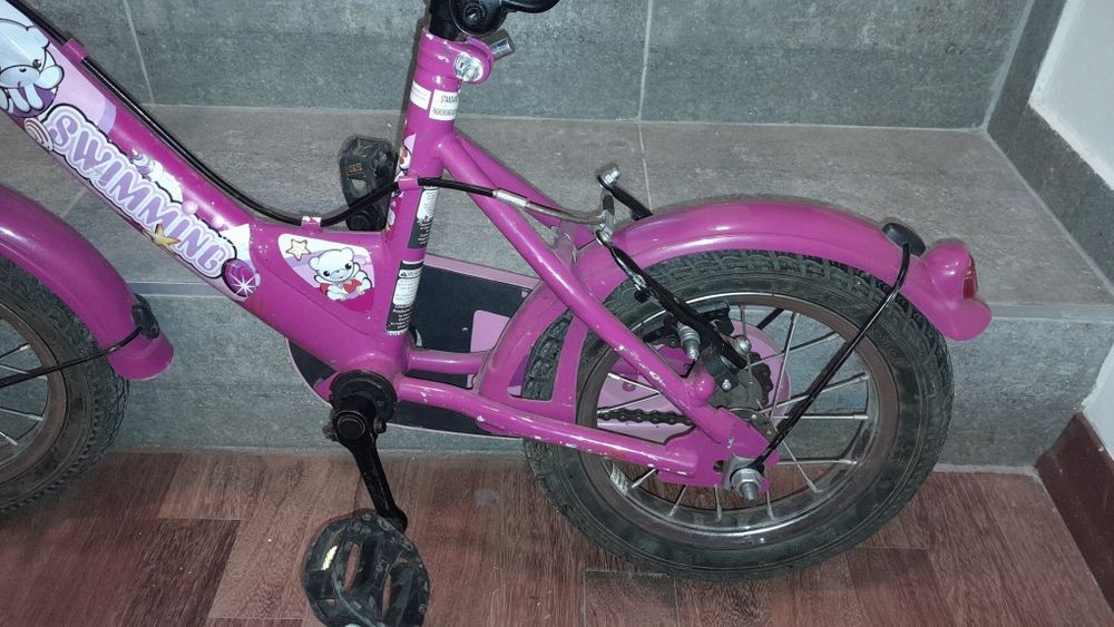 Детско колело розово