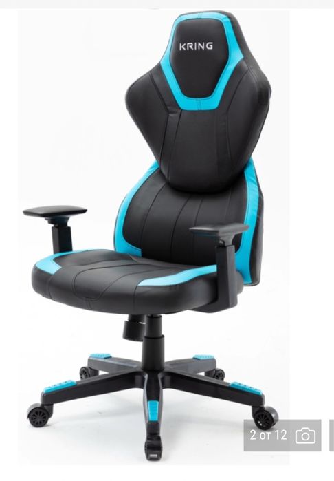 Геймърски стол Kring Sakura, Черен/Син
