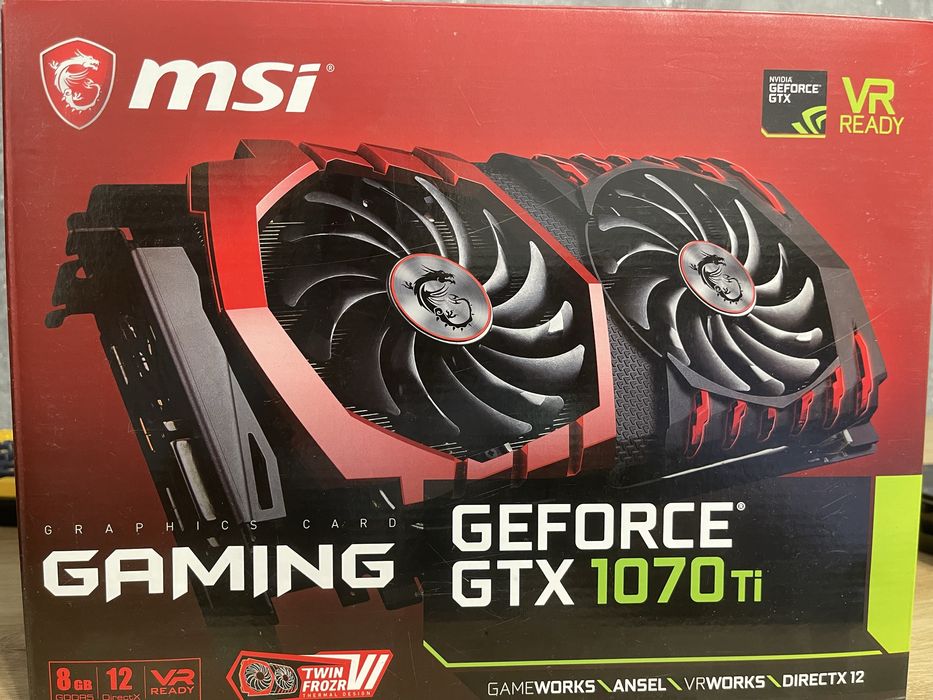 Видеокарта MSI GeForce GTX 1070 Ti GAMING