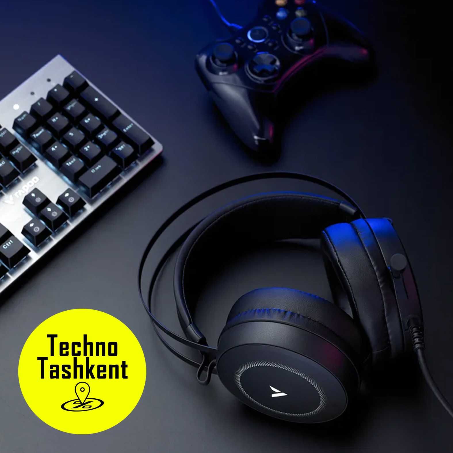 Игровые наушники Rapoo VH160, Virtual 7.1 проводная, с микрофоном