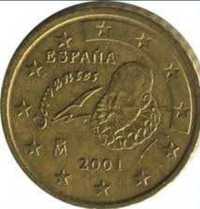 50 euro cenți din 2001 pret 300euro