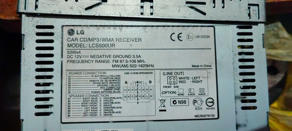 Auto CD player LG