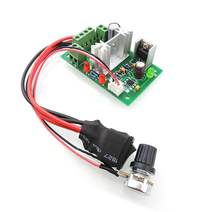 Regulator de turatie motor cc PWM 10A DC 12-36V -Schimbare sens. Nou!