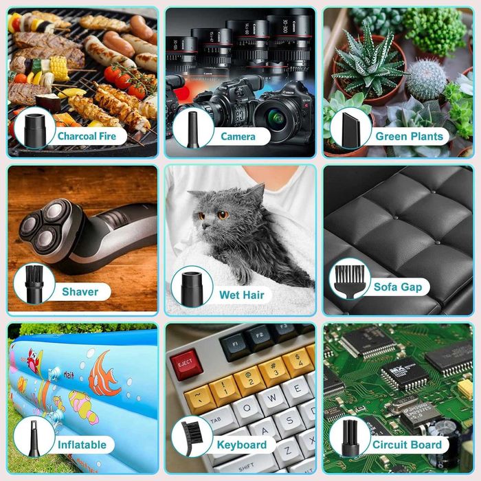 Hoofun електрически въздушен компресор 100000 об/мин 7600mAh