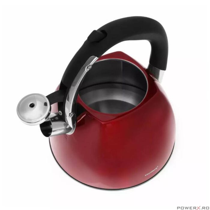 Fierbător tradițional cu fluier fabricat din inox, ceainic 3 litri,