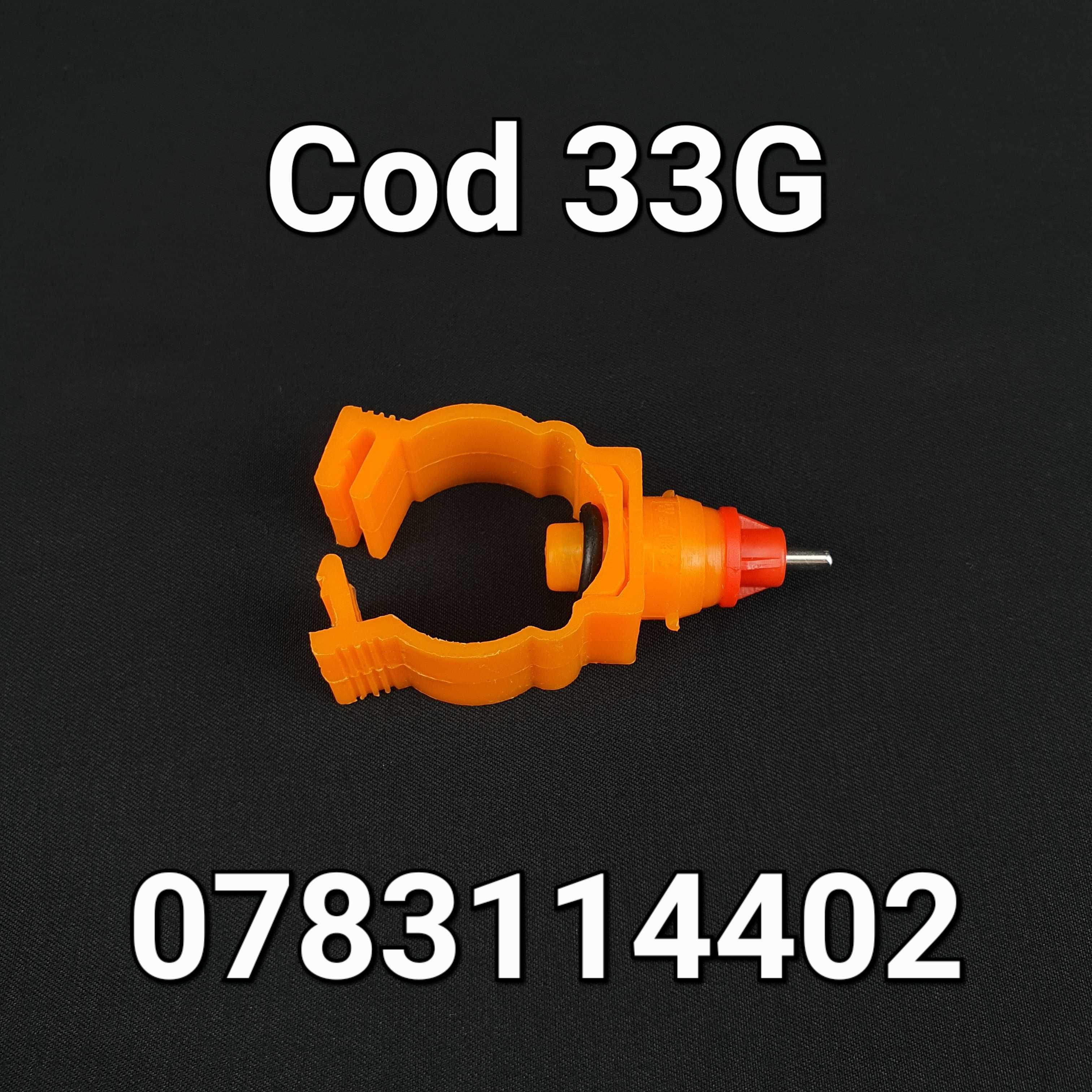 Niplu-Adapatori gaini pui curci fazani pt teava/conducta de 25mm - 33G