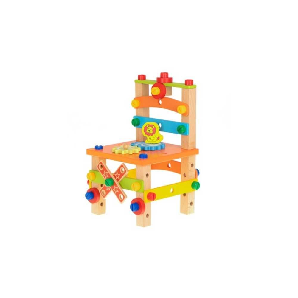 Set de constructie pentru copii, Model Scaun, Montessori