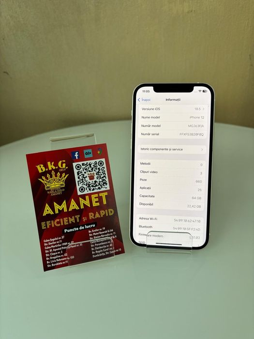 Iphone 12 100% 64gb Amanet BKG