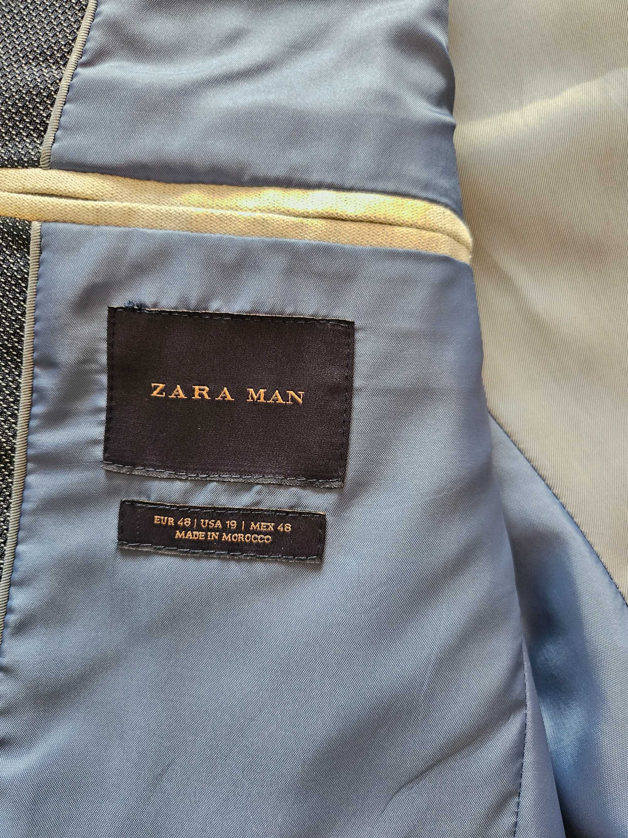 Sacou bleumarin Zara Man marime M stare impecabila