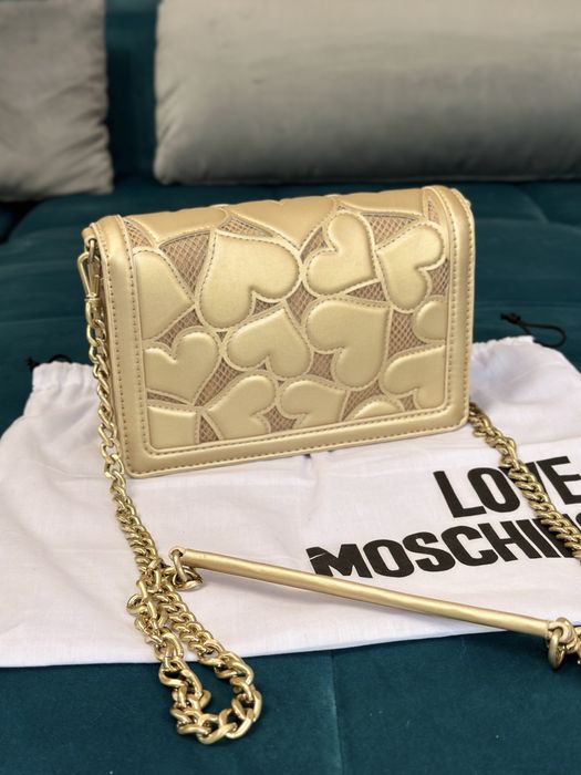 LOVE MOSCHINO оригинална кожена чанта