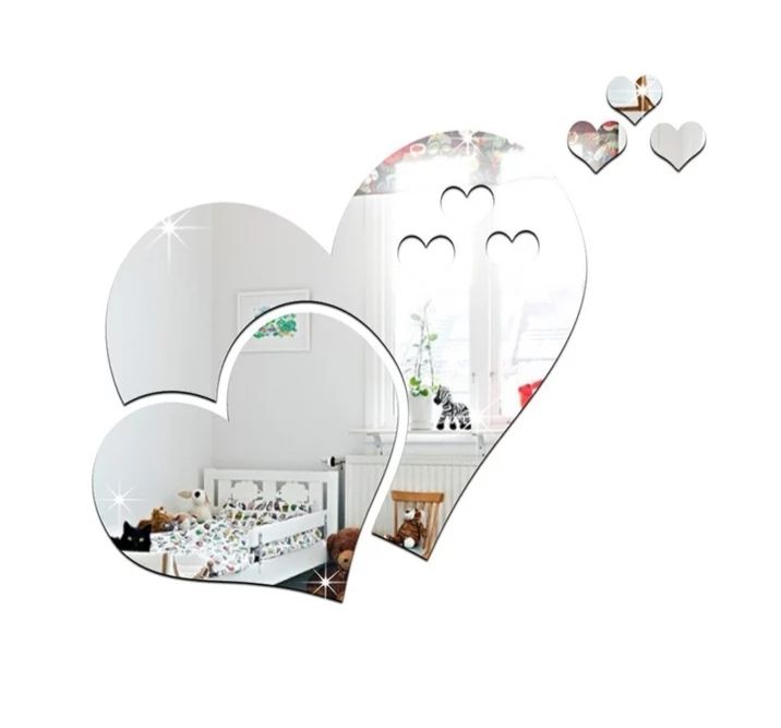 Oglinda 3D cu autocolant