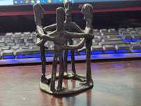 Sculptura vintage bronz africana
