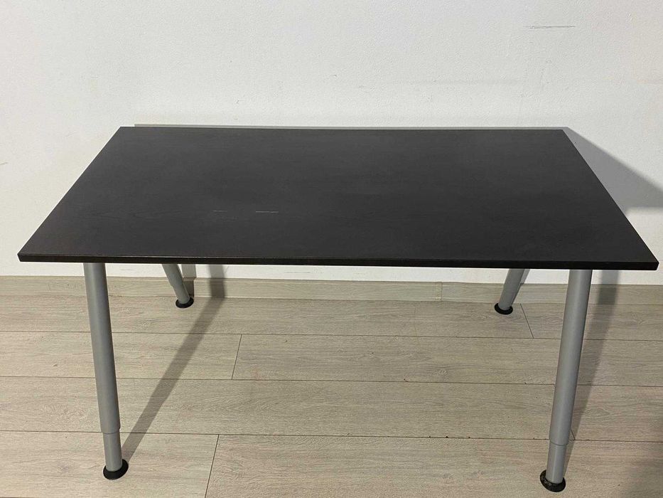 IKEA Galant Birou cu Picioare Reglabile; Masă Lucru cu Blat 120X60 cm