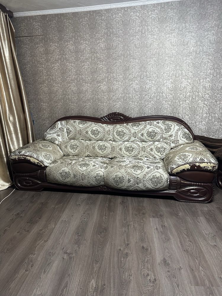 Мягкий уголок диван с креслом