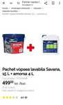 Ultra Lavabila vopsea Savana Ultra Rezist alba 15 L +amorsa 4L