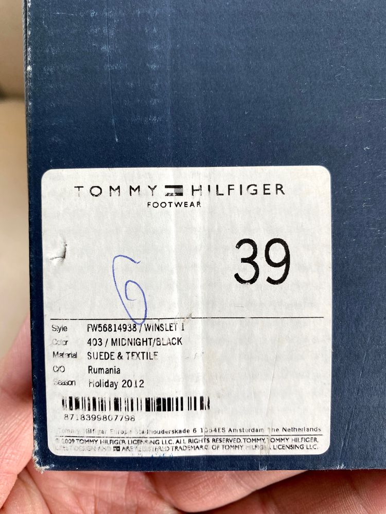 Сапоги Tommy Hilfiger новые женские 38-39 р.